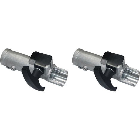 2 pièces 28MM Shaft Quick raccord aluminium 9T Dividable Working Pole Multi Head tondeuse taille haie Extension Pole (1/5)