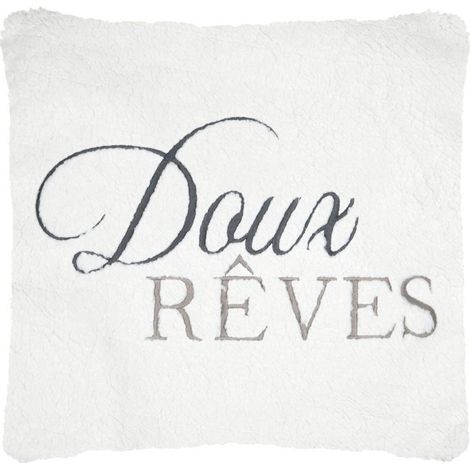 Coussin 45 x 45 cm sherpa doux reves (1/5)