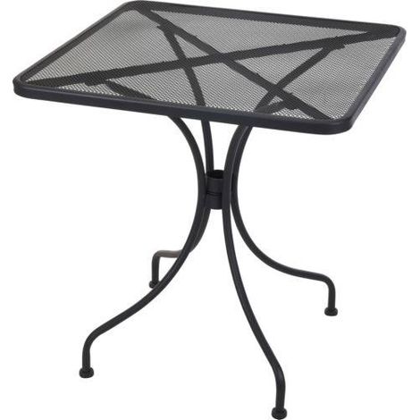 Mesa jardin gris aluminio 70x70cm. X81000050