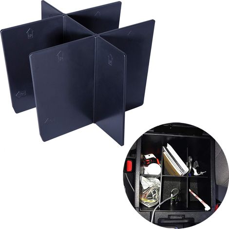 Plateau Organisateur Pour Console Centrale - Diviseurs En Plastique ABS Pour Toyota Tacoma 2016 À 2020 - Compatible Modèles SR SR5 TRD Sport Off-Road Limited Pro - 1 Pièce (1/5)