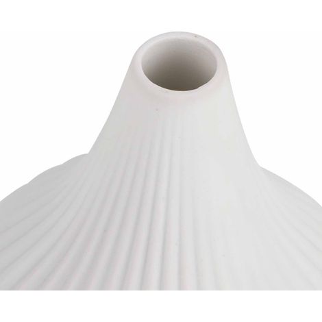 Vase en céramique moderne et simple, décoration pour la maison, la table ou le bureau (petit modèle blanc) (1/5)