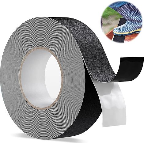 Ruban Anti-dérapant - PVC - Grains De Sable - Adhésif Permanent - Pour Marches D'Escalier Planchers Extérieurs Et Intérieurs - 2,5 cm x 10 m (1/5)