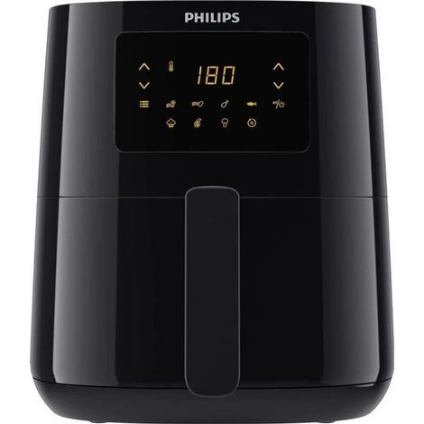 Philips – Friteuse sans huile 6.2L – Technologie Rapid Air pour 90% de graisse en moins – 14 programmes de cuisson – Écran digital