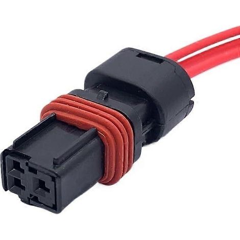 3-poliger Kfz-Elektrikstecker, wasserdichte Buchse mit Kabel für Fahrzeugbeleuchtung (1 Stück) (1/5)