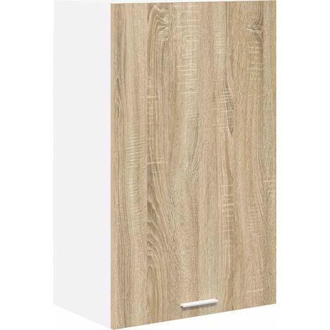 Armario moderno de pared diseño contemporáneo 50 x 31 x 80 cm gran capacidad de almacenamiento madera de ingeniería blanca 020053307 (1/5)
