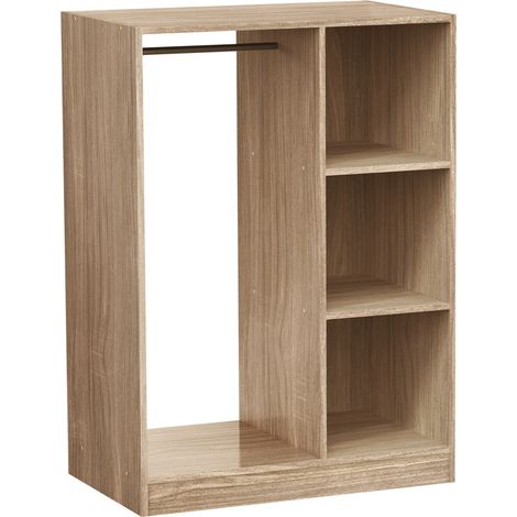 7house Cabina armadio a 3 scomparti 78x48x109cm
