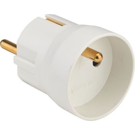 DEBFLEX - ADAPTER EINGANG FRANKREICH AUSGANG DEUTSCHLAND 2P+T 10/16A WEISS - 701100 (1/3)