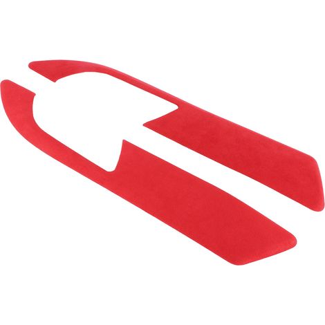 Lot de 2 panneaux de poignées de porte intérieures en daim, cadre de 2 mm d'épaisseur, compatibles avec Z4 E89 2009-2016, rouge (1/5)