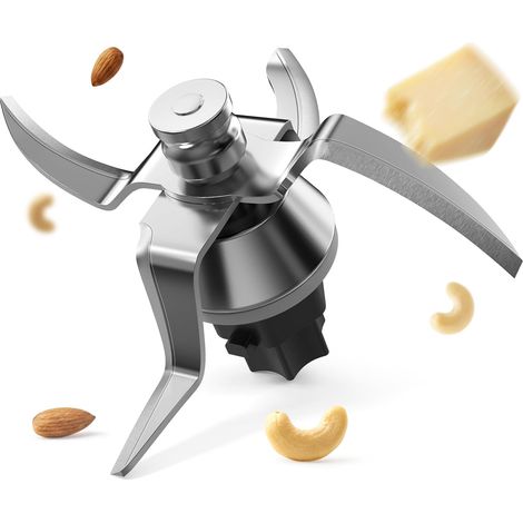 1 Couteau pour Thermomix TM31, Acier inoxydable, Lame pétrisseuse, Hachoir, Pour Vorwerk (1/4)