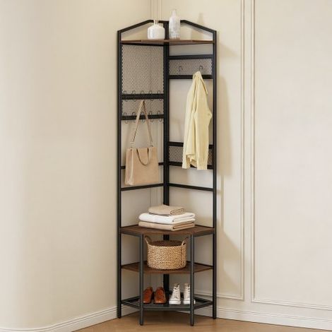 Meuble d'Entrée 181 cm Porte Manteaux avec Étagère de Rangement (1/5)