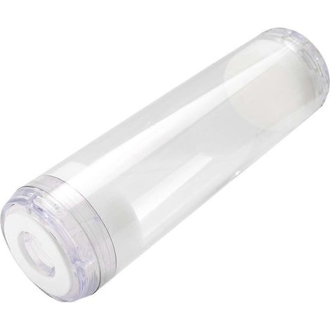 Boîtier de filtre à eau transparent vide, rechargeable avec différents médias filtrants --- (1/5)