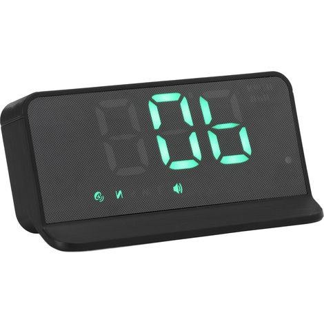 Affichage tête haute (HUD) pour voiture, GPS, compteur de vitesse, alarme de fatigue au volant, réglage km/h/mph, boussole, voyant vert pour motos (1/5)