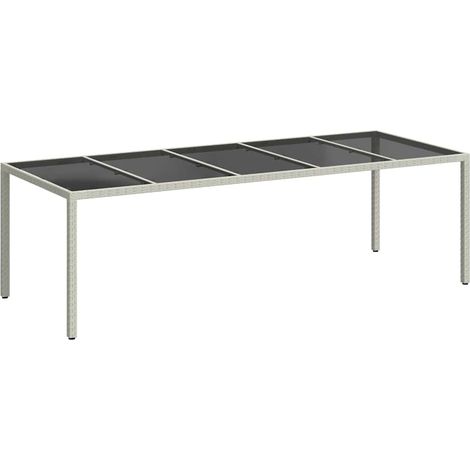 Maison Exclusive - Gartentisch Weiß 250x100x75 cm Poly Rattan und