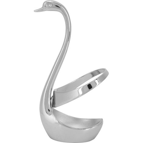 Porte-couvercles innovant en forme de cygne, rangement élégant pour couverts (cuillères, fourchettes) en argent (1/5)