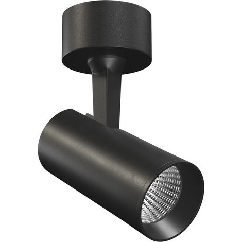 Projecteur LED orientable Picolo Base 9,5W Noir mat - Optiques interchangeables 15°/38°/60° - CCT 2700K/3200K/4000K - Beneito & Faure