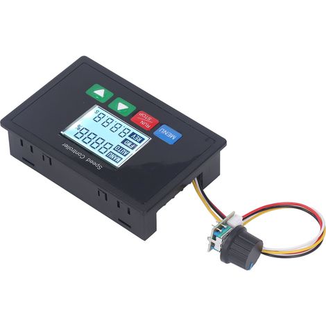 Contrôleur de Vitesse Moteur DC 10‑55V avec Affichage LCD et Fonction Inversion (1/5)