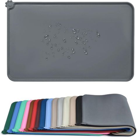 Dailygoods,Alfombrilla antideslizante para comida de mascotas,Alfombrilla para comida de perros,Impermeable,Material de silicona (1/5)