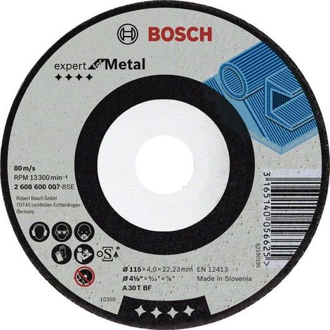 DISCO DA ABRASIVO BOSCH 125mm x 6mm x 22mm ESPERTO PER METALLO
