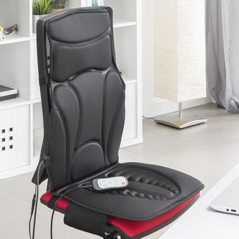 Siège de Massage - CELLUSTOP - Coussin Chauffant - Noir - Pour Voiture, Maison, Bureau - Nuque