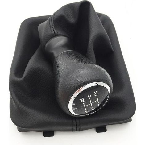 Levier de vitesses - Peugeot/Citroen - 5 vitesses - Cuir - Noir - Universel-Ywey