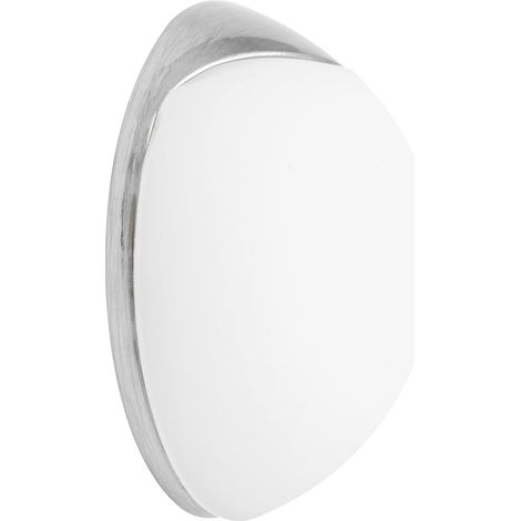 WAGNER Fermaporta AVVITARE o INCOLLARE - Diametro Ø 38 x 15 mm I Fermaporta a muro I Corpo in zinco pressofuso con effetto inox, protezione paracolpi in gomma termostatica bianco - 15513011 (1/4)