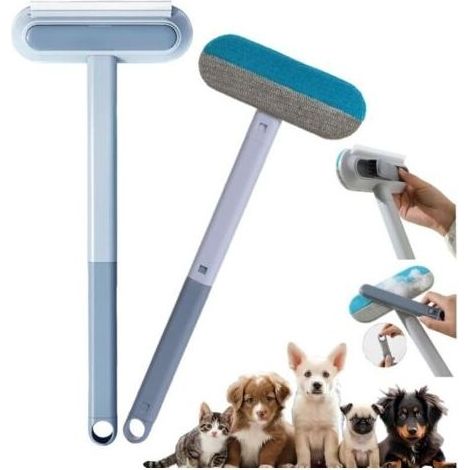 Brosse Anti-Peluche Animal - 1 pièce, Brosse Anti-Peluche Animal 4 en 1 Long Manche - Canapé/Vêtement (1/5)