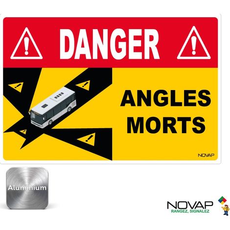 Panneau Angles morts pour bus - Alu 250 x 170 mm - 4016078 (1/2)