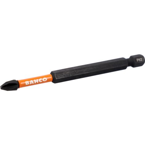 Bahco 1/4 Torsion Bits für Phillips Schrauben PH2 90 mm - 2 Stk. pro Blisterpackung (1/3)