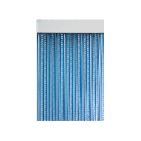 CORTINA DE PUERTA CINTA DUERO-AZUL/TRANSPARENTE 90 X 210 CM - 11404