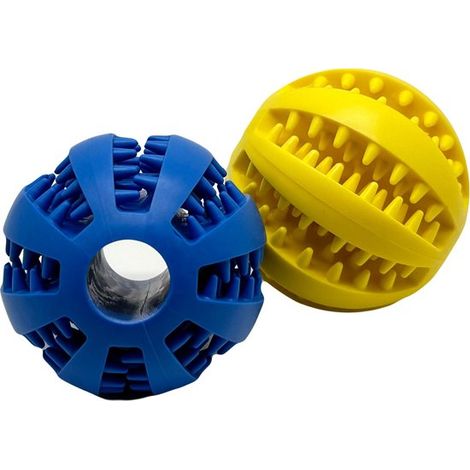 Pelota con fugas sabrosa [Grande] 2 piezas, Juguetes para perros, Pelota para perros, Pelota para perros, Juguete masticable para perros (1/5)