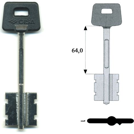 Cisa 00163-00-1 Chiave Doppia Mappa Dx