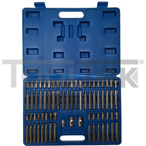 KIT INSERTI 75pz TORX RIBE ESAGONALI XZN ACCIAIO CRV (1/3)