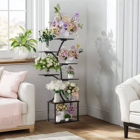 7 Tier Plant Stand Indoor Corner Flower Stand Shelf Display Rack for Living Room (1/5)