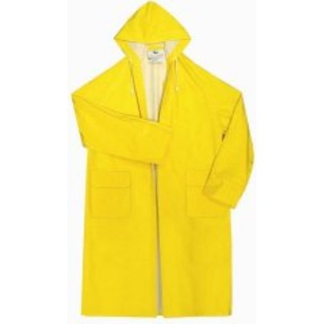 Cappotto impermeabile anipioggia antivento da lavoro con cappuccio tg XXL giallo
