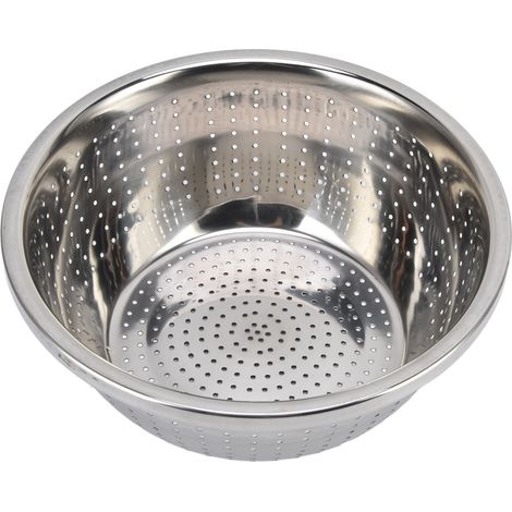 Rostfreier Gemüsekorb aus Edelstahl, multifunktionales Küchensieb, 26 cm, Silber (1/5)