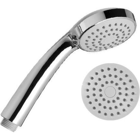 Jika Rio - Alcachofa de ducha, 8 cm,1 chorro, cromo H3611R00040011 (1/2)
