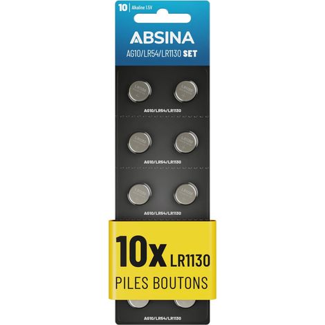 Pile LR1130 AG10 LR54-1,5V Alcaline étanche & Longue durée (1/5)