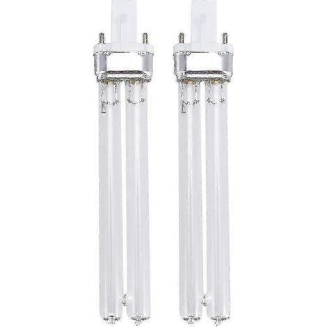 Set di 2 lampade a raggi ultravioletti per la disinfezione di UV di 11 W, lampadine sterilizzazione UV sterilizzatore per acquario (base G23) (1/5)