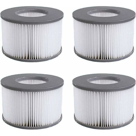 royaluxe-Pack de 4 cartouches filtrantes de remplacement pour piscine gonflable Mspa, jacuzzi - RWCartouche de filtre de piscine (1/5)