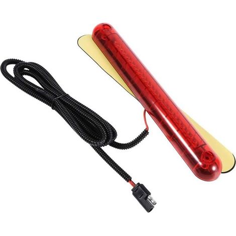 Lampe de feu de freinage à LED de voiture, rouge universel 24 LED voiture haut montage troisième 3RD arrêt de frein feu arrière-12V (1/5)