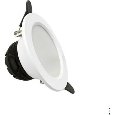 Spot led 6w encastrÉ diamÈtre 100mm kit blanc 5 piÈces 3000k