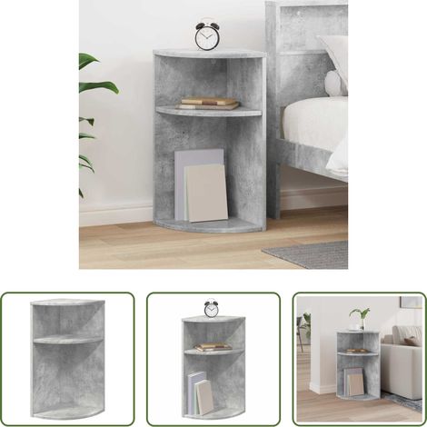 Stauraum Beistelltisch - Beistelltisch Beton Grau 29,6 x 29,6 x 60 cm Holzwerkstoff (1/5)