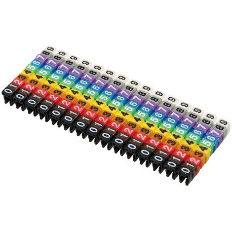 Segnacavi colorati, set 150 pz (1/5)