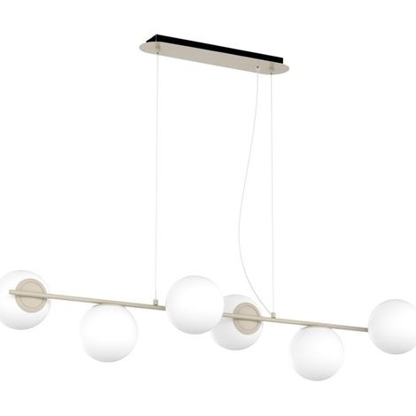 Lampadario moderno top light boomerang 1200 s6 e27 led lampada soffitto sfere vetro