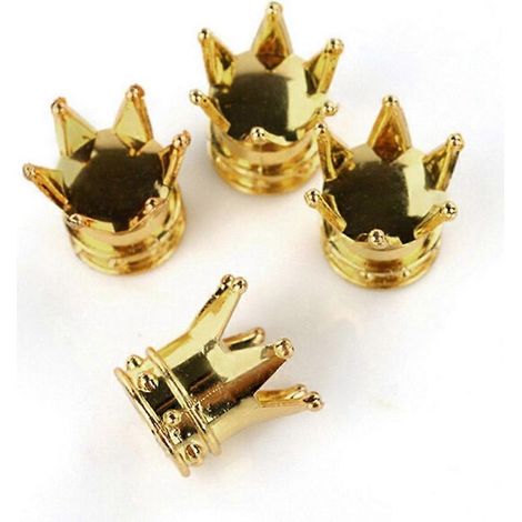 copriruota per auto a forma di corona (oro) (1/5)
