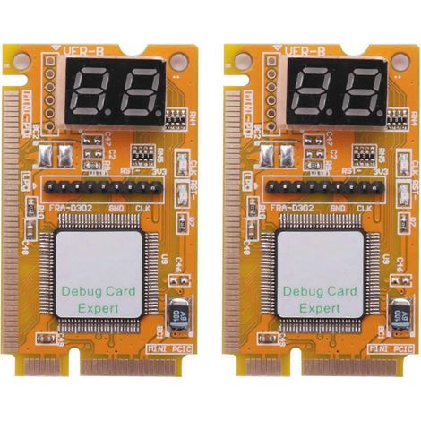 2 Mini PCI/PCI-E LPC POST 2-stellige Laptop-Diagnosekarten (1/5)