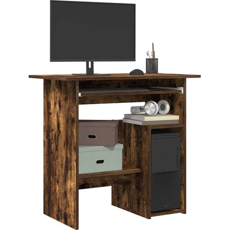 Schreibtisch Räuchereiche 80x45x74 cm Holzwerkstoff