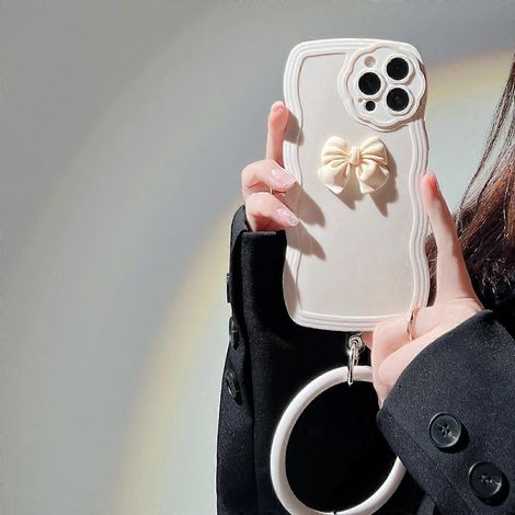 Schutzhülle für iPhone 12 Pro mit abnehmbarem Flüssigsilikon-Handgelenkband und weichem, stoßfestem Schutz. (1/2)