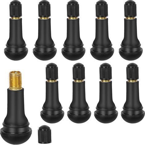 TR413 Gummiventile, Autoreifenventil, schwarzes Gummiventil, Felgen-Einrastventile (1/5)