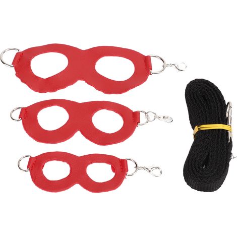 Harnais pour Hamster, petit animal de compagnie, laisse en cuir artificiel, corde pour planeurs au miel, Ratsrouge (1/5)
